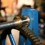 Completed fly arbour lantern pinion, angled view